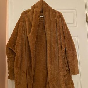 Warm Tan Teddy Swing Jacket